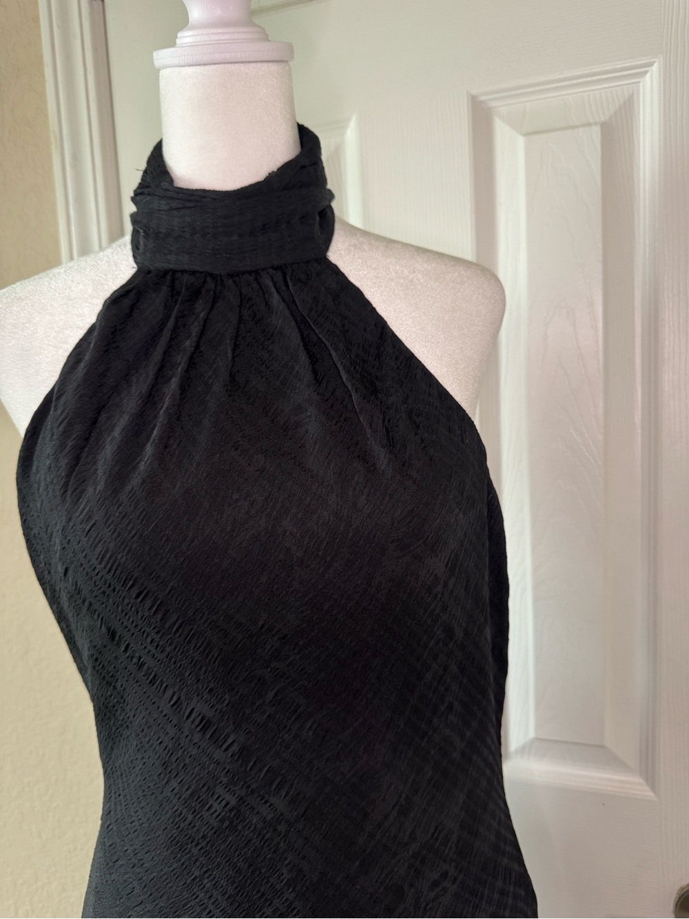Astr The Label Black Halter Maxi Dress Size M Backless Elegant Evening Gown - Picture 3 of 11
